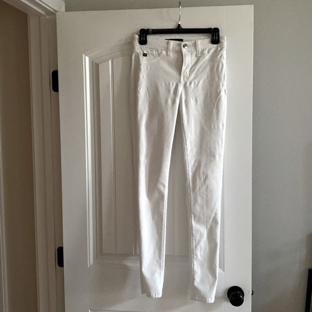 All white jeans